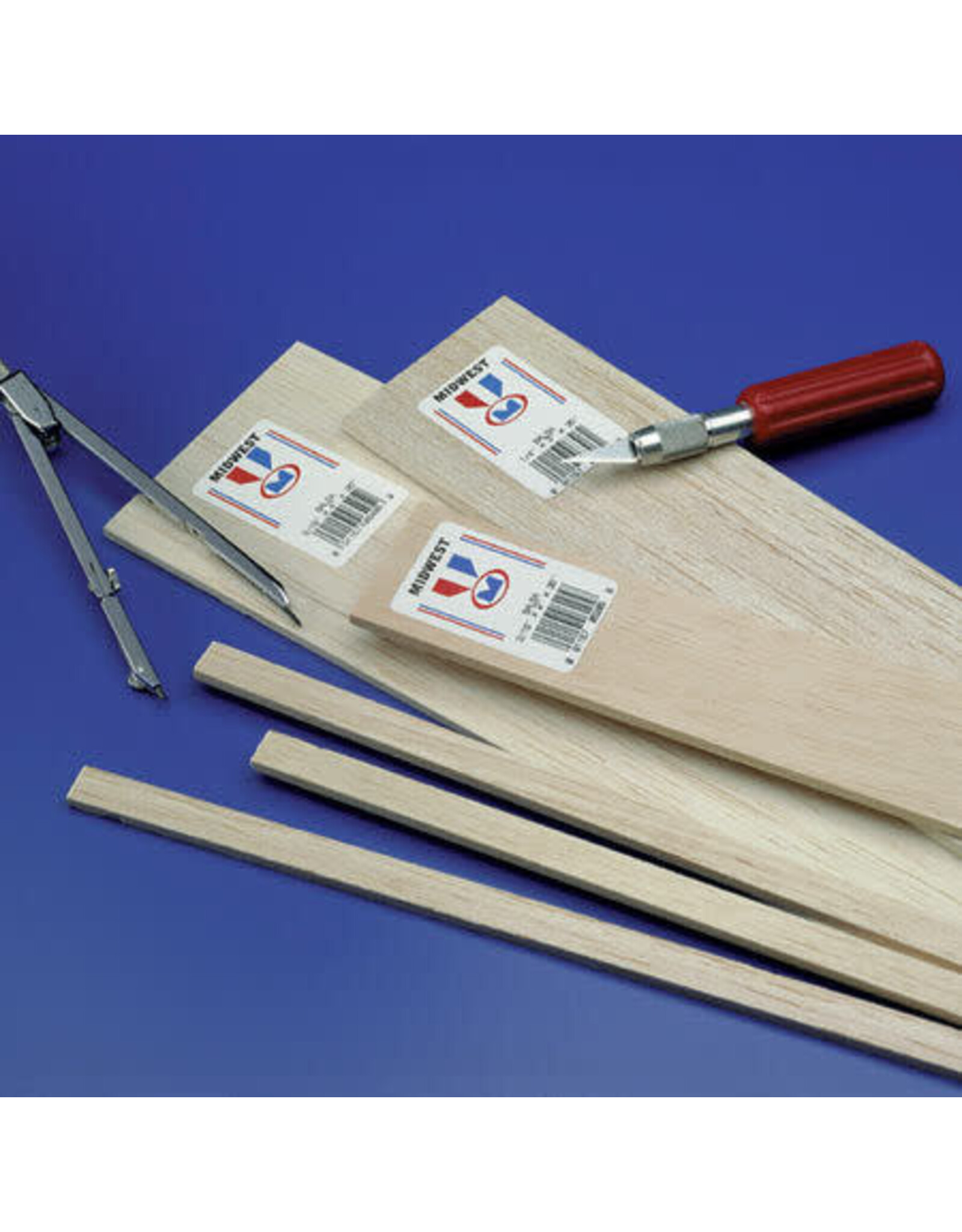 Midwest Balsa Strips 1/4 x 1/2 x 36