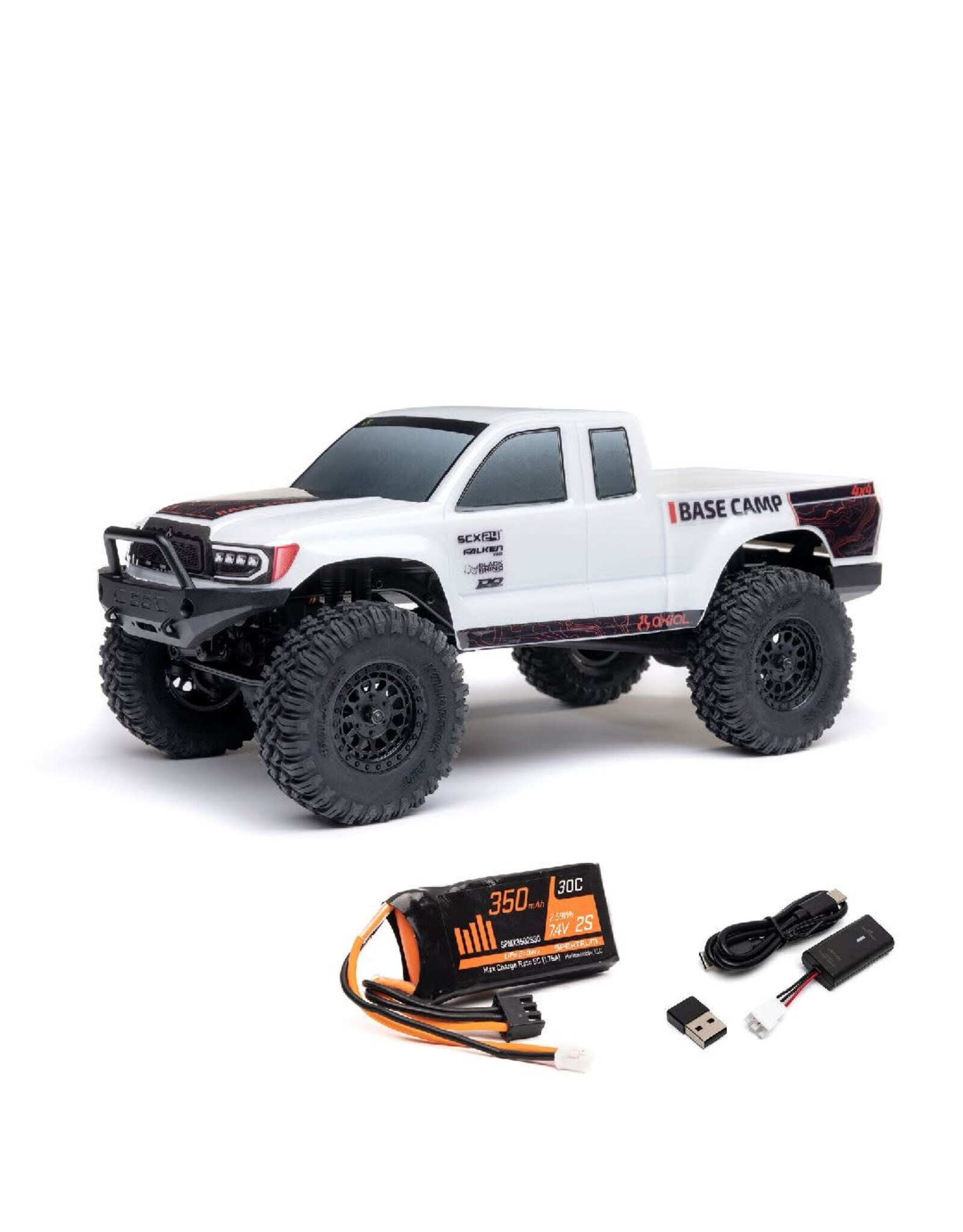 Axial 1/24 SCX24 Base Camp 4x4 RTR - White