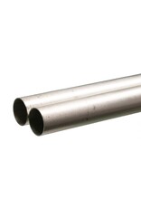 K&S Engeering Round Aluminum Tube: 5/8" OD x 0.016" Wall x 36" Long