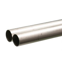 K&S Engeering Round Aluminum Tube: 5/8" OD x 0.016" Wall x 36" Long
