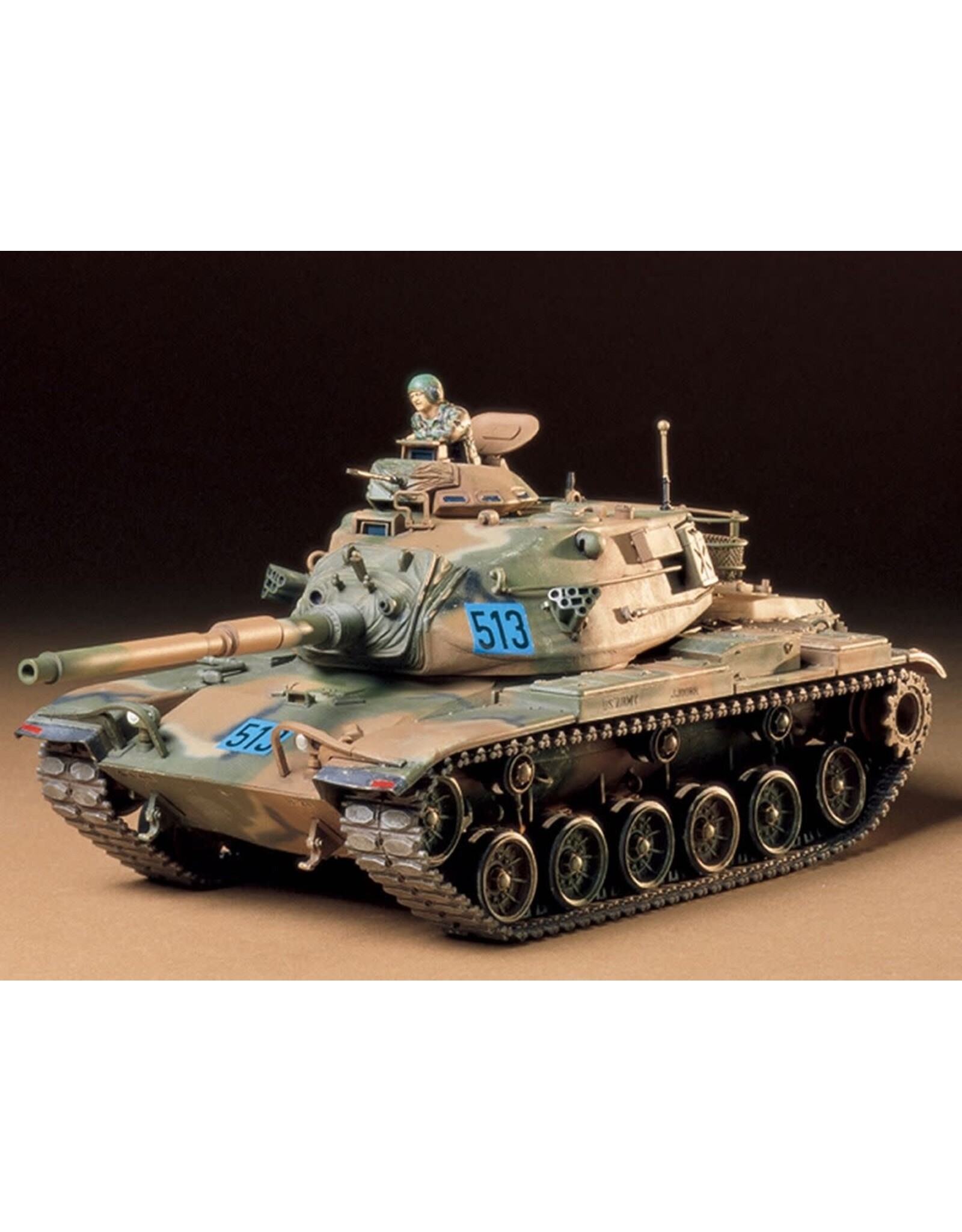 Tamiya US M60A3 105mm Gun Tank Kit, CA240 Plastic Model