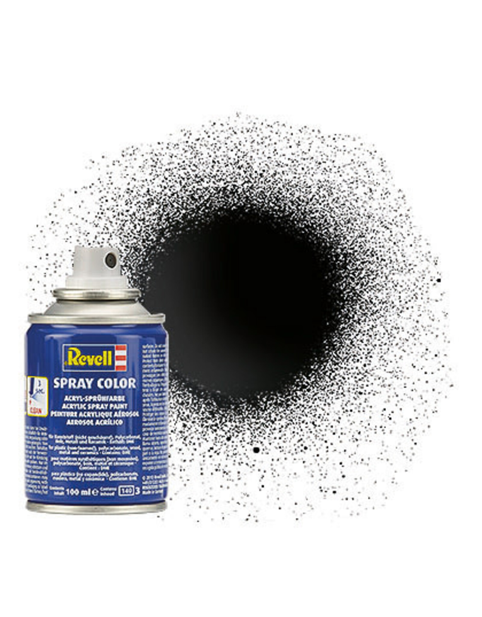 Revell Black gloss spray paint 100ml