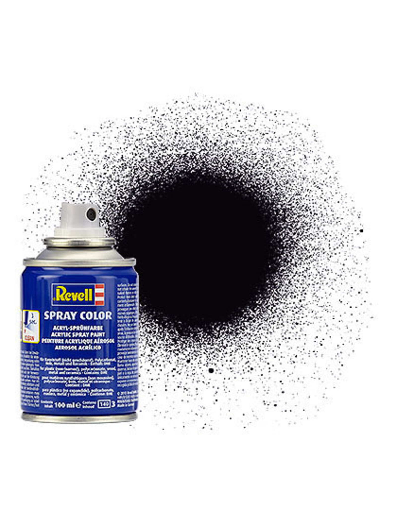 Revell Black mat spray paint 100ml