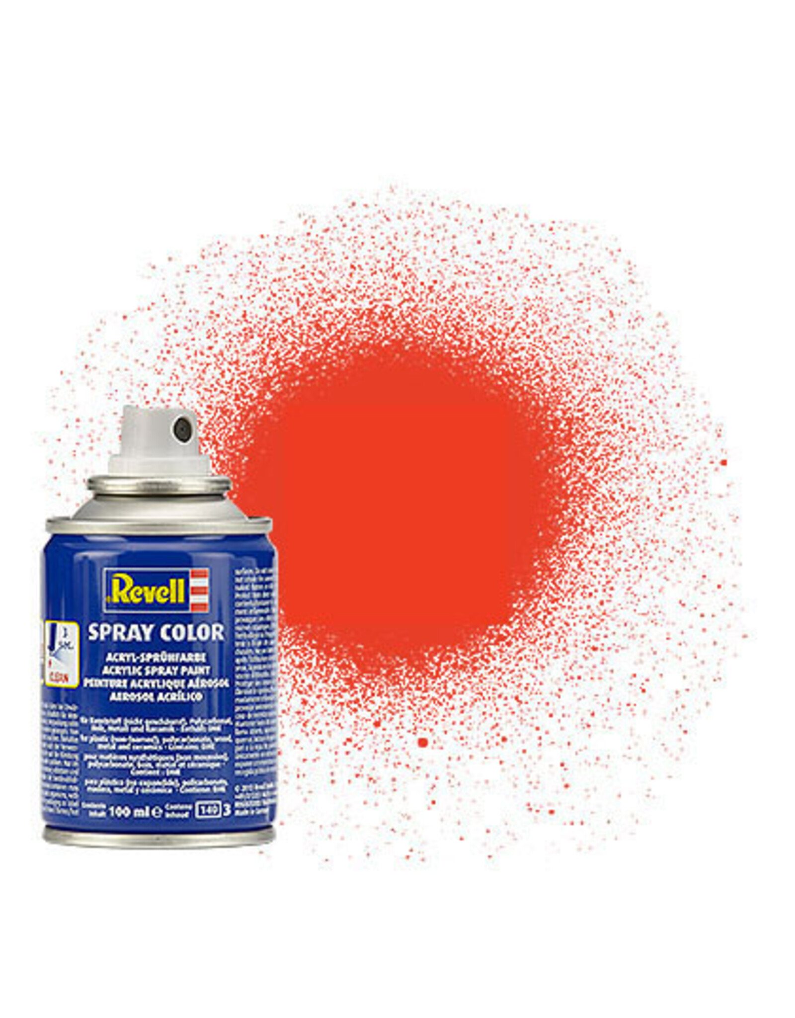 Revell Luminescent Orange mat spray paint 100ml
