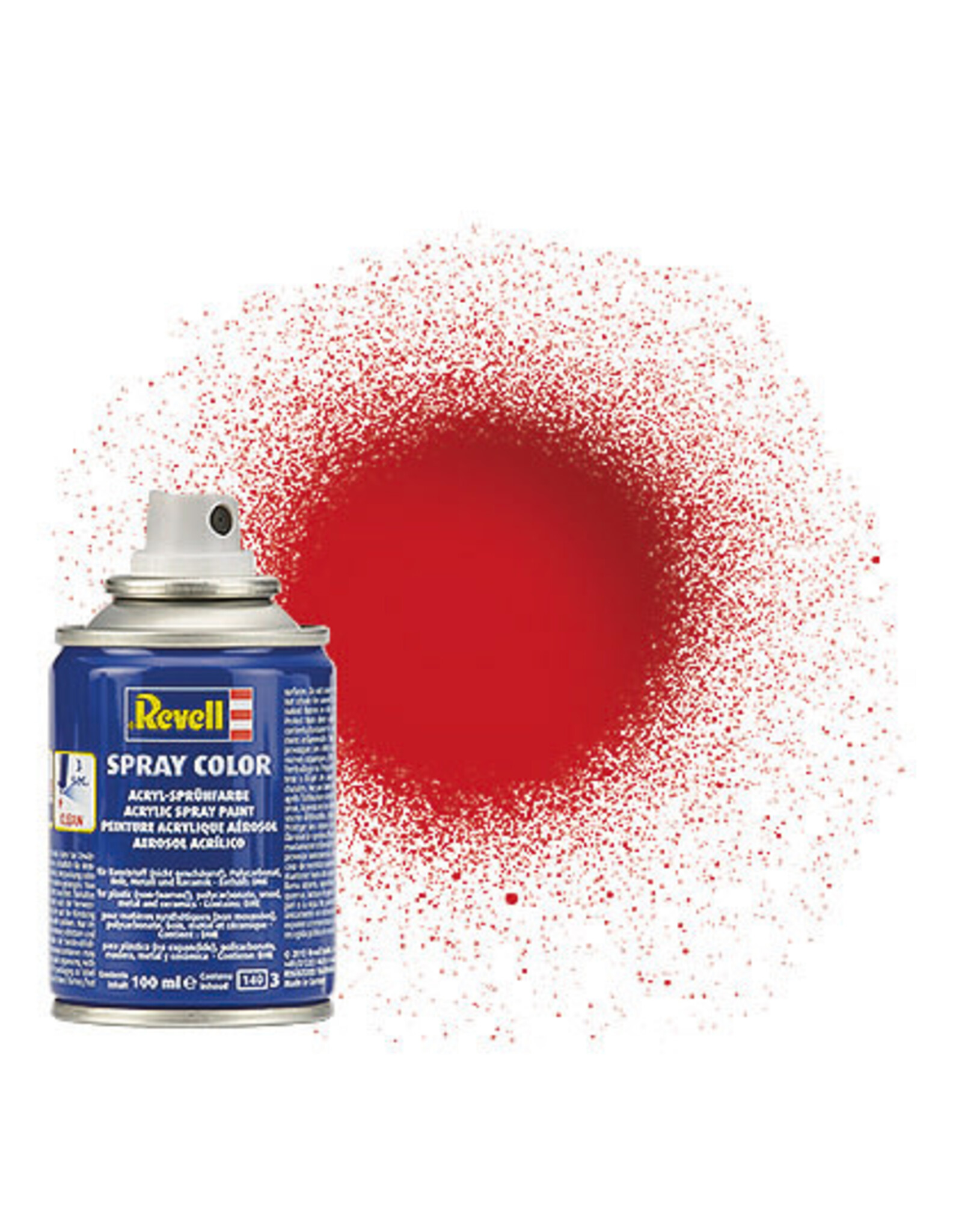 Revell Fiery Red gloss spray paint 100ml