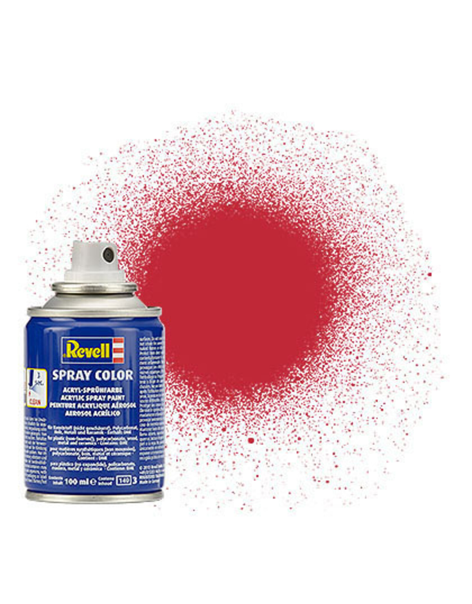 Revell Carmin Red mat spray paint 100ml