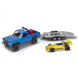 Revell Monogram 1/25 ’78 Chevy® Off-Road 4x4 Model Kit W/Malibu Grand Prix Virage/Trailer