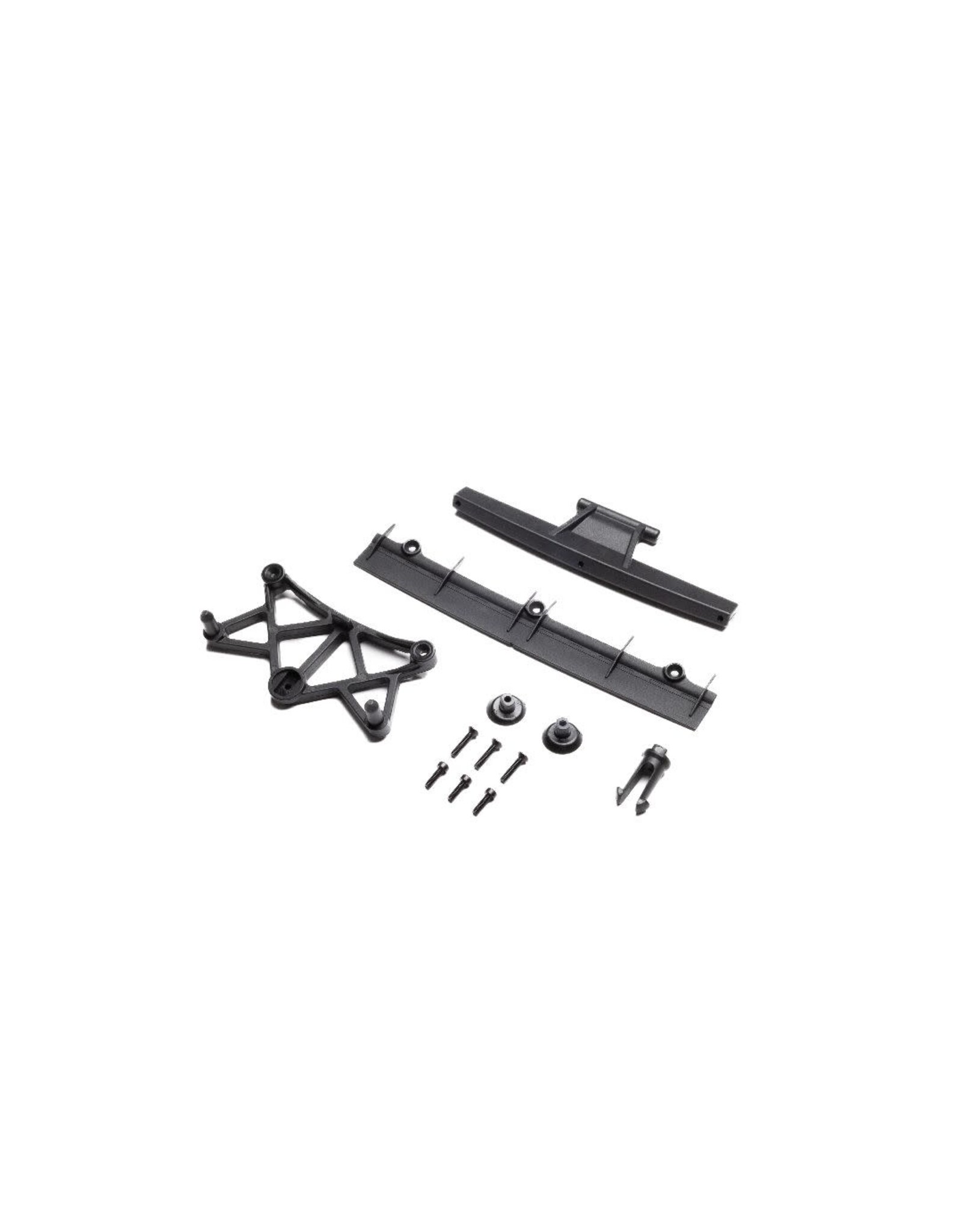 Losi Clipless Body Mount & Spoiler, Body: GROM ALM