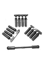 RPM Long Shank Rod Ends, Black (12pcs)