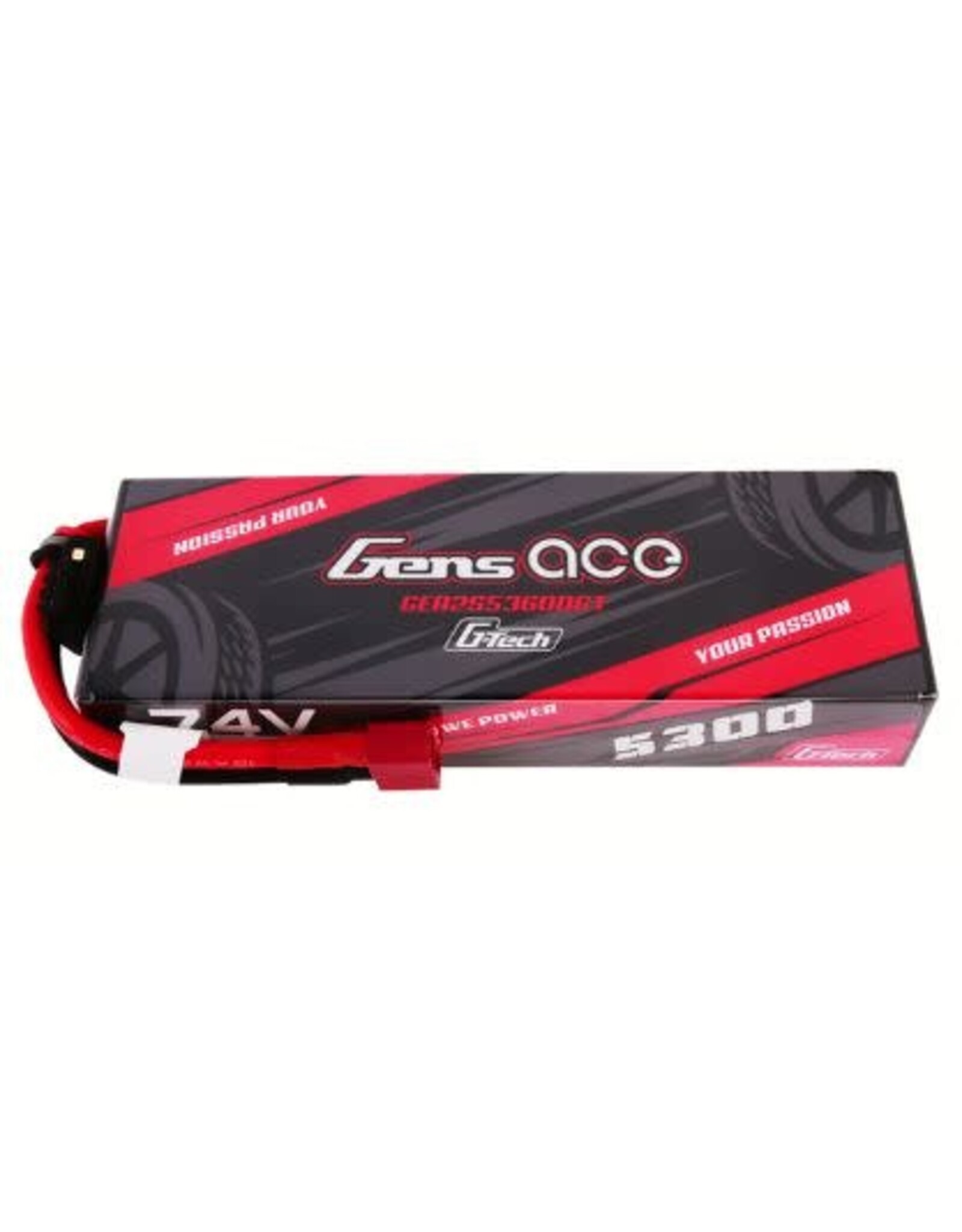 Gens Ace G-Tech 5300mAh 2S1P 7.4V 60C Hardcase LiPo w/Deans Plug