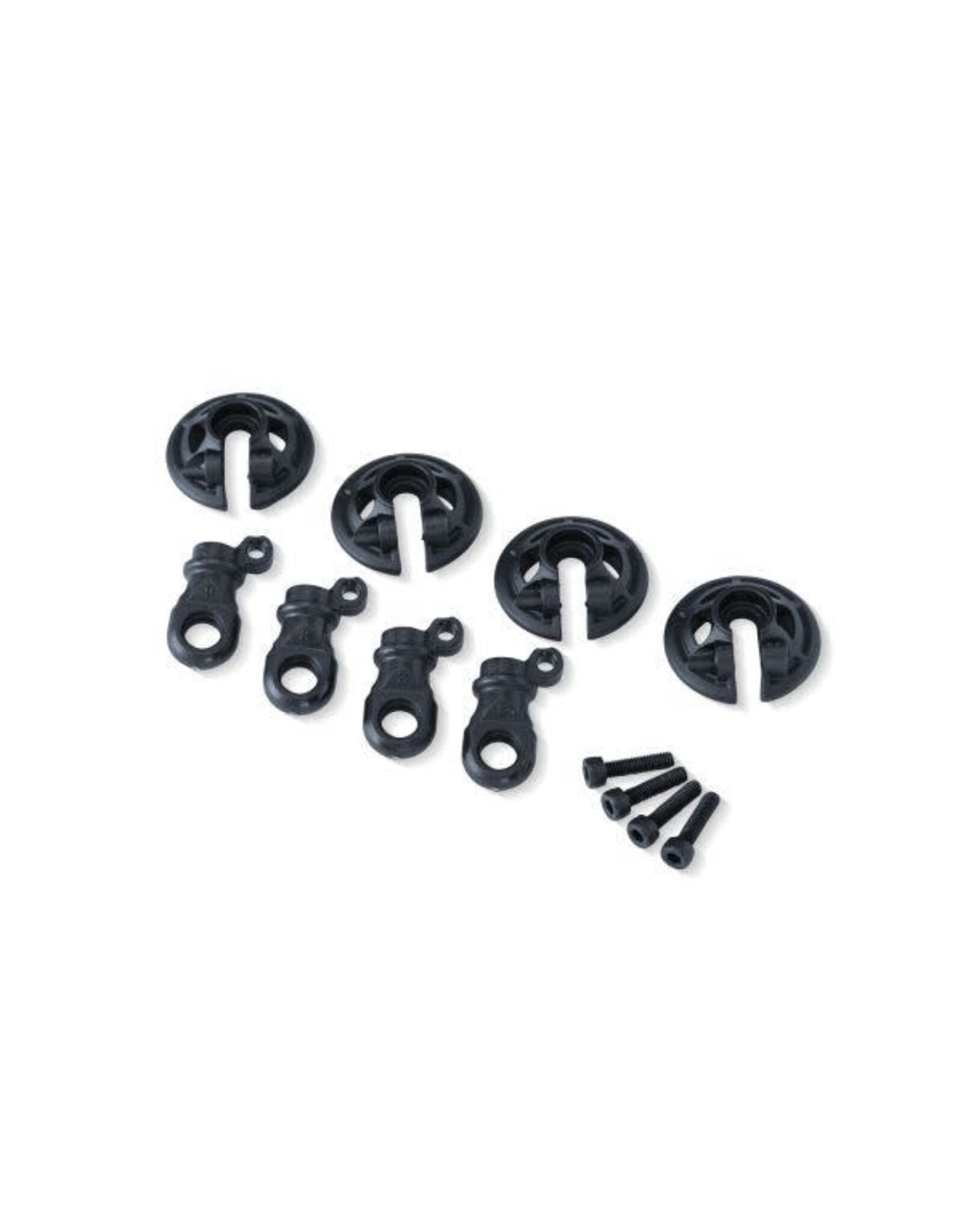 Traxxas Lower Spring Retainers - Slate Gray (4) / 2.5x10 CS (4)