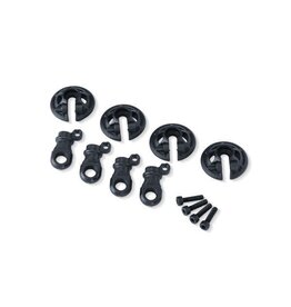 Traxxas Lower Spring Retainers - Slate Gray (4) / 2.5x10 CS (4)