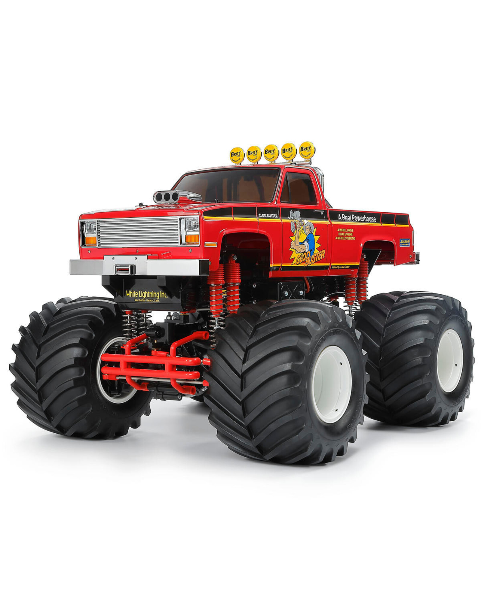 Tamiya Clod Buster 4WS 1/10 4WD Monster Truck Kit (Red) (2026)
