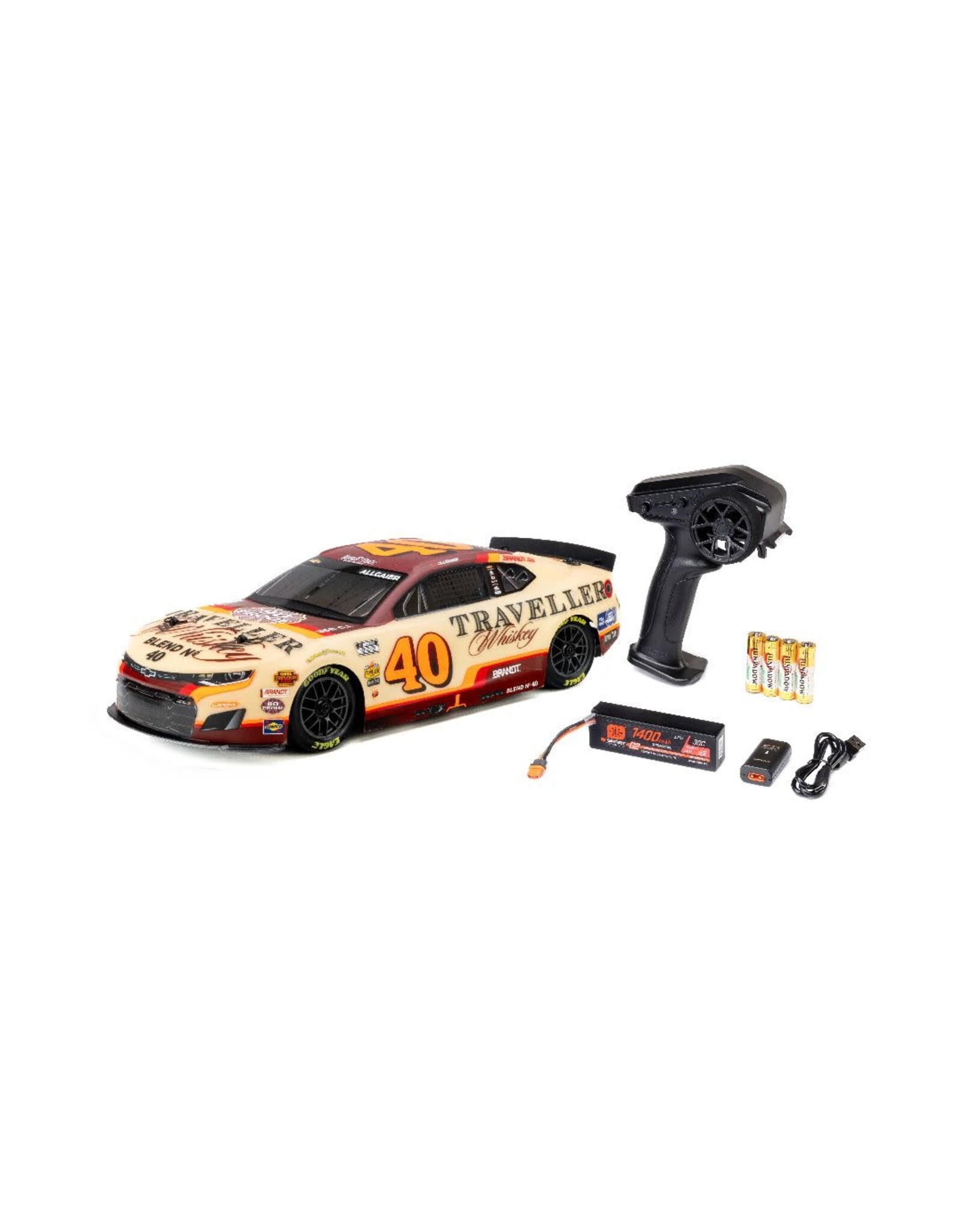 Losi 1/12 NASCAR J. Allgaier #40 2026 Traveller Whiskey ZL1 RTR