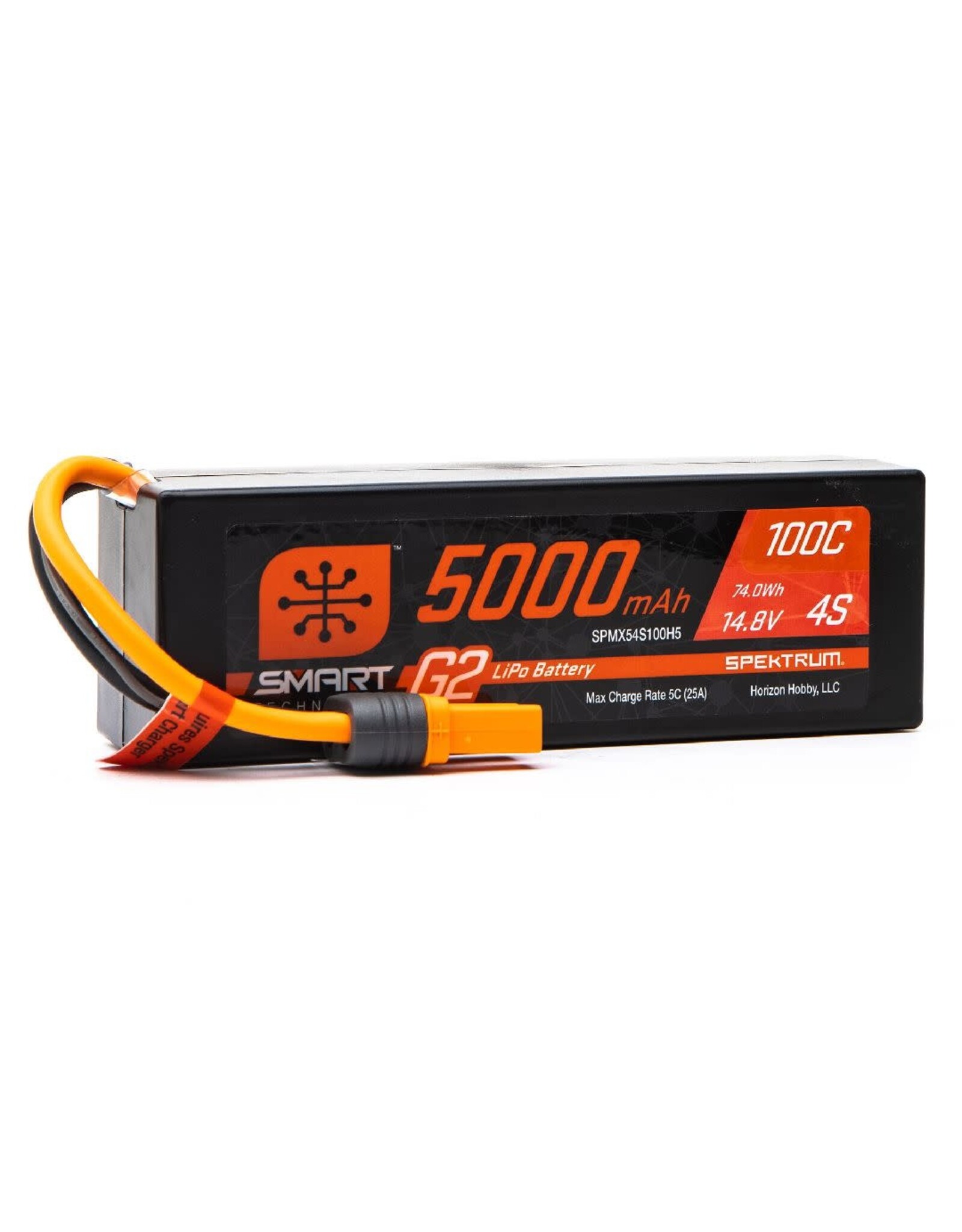 Spektrum 5000mAh 4S 14.8V Smart G2 LiPo 100C; IC5