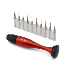 DSPIAE Chuck Hand Drill Set w/Tungsten Steel Bits (0.3-1.2mm)