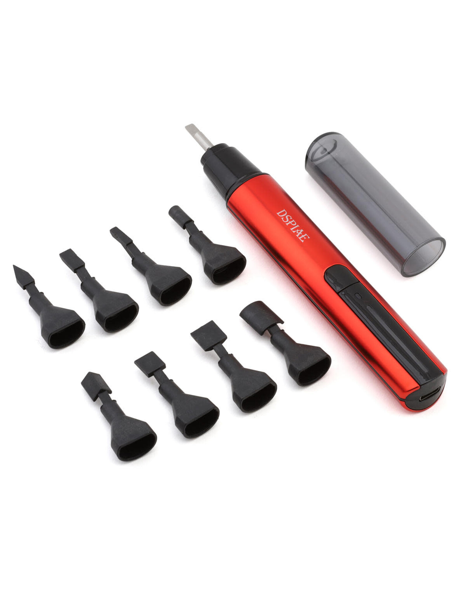 DSPIAE "Illusive Shadows" Reciprocating Sanding Pen Set (Red) w/Storage Case & USB-C Cable
