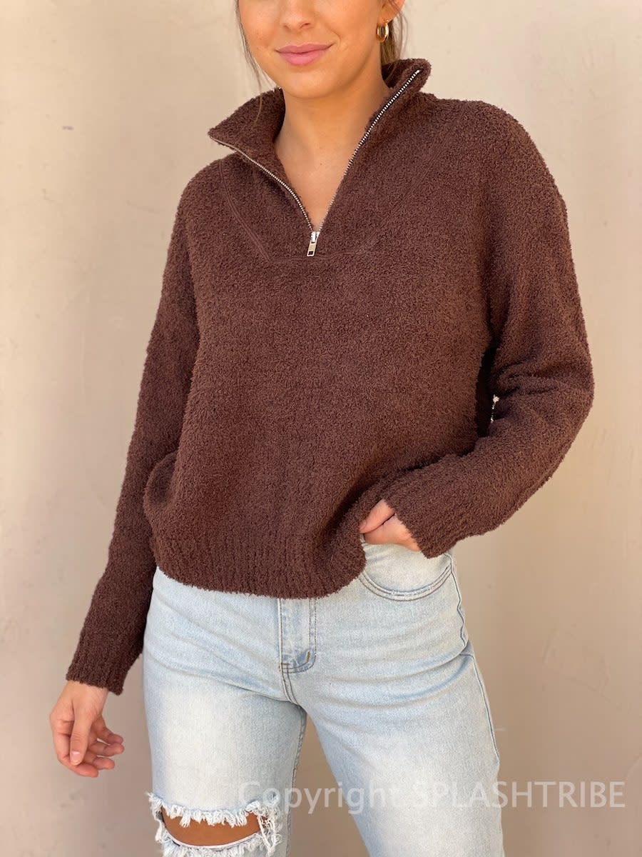 plush quarter zip