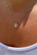 The Mini Pave Mary Necklace