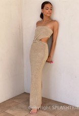 Knit Tube Cutout Maxi Dress