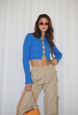 Foster Open Front Knit Crop Top