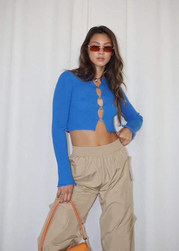 Foster Open Front Knit Crop Top