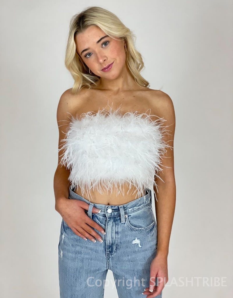 Feather Tube Crop Top