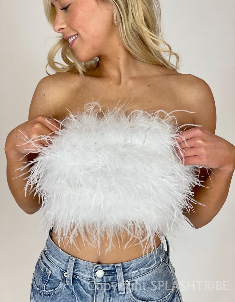 Feather Tube Crop Top