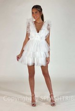 Show Stopper Tulle Tiered Mini Dress