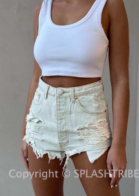 Brayden Distressed Denim Shorts