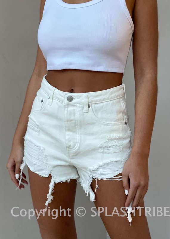 Westley Distressed Denim Shorts