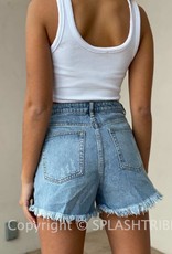 High Waist Destroyed Shorts