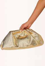 Billini Dallas Clutch Bag Gold Texture