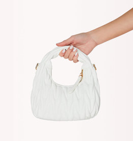 Billini Morgan Handle Bag White Quilted