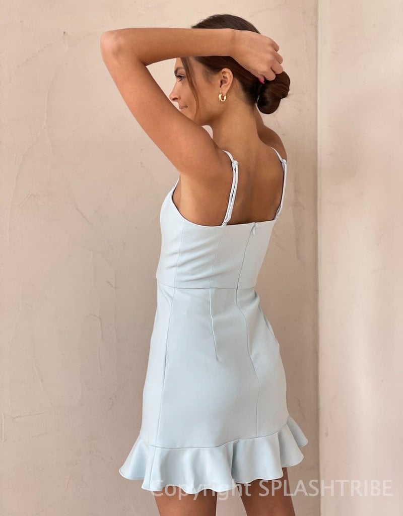 Whisper Frill Hem Dress