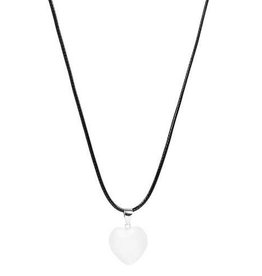 The Mini Bubble Heart Necklace Opal
