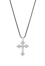 The Special Edition Pave Cross Necklace Silver