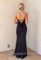 Valentine Cowl Neck Strappy Back Gown