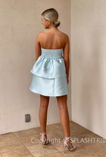 Strapless Two Tier Mini Dress