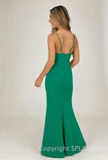Cami Strap Front Slit Maxi Gown