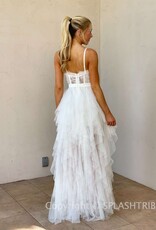 Strapless Corset Tulle Maxi Dress