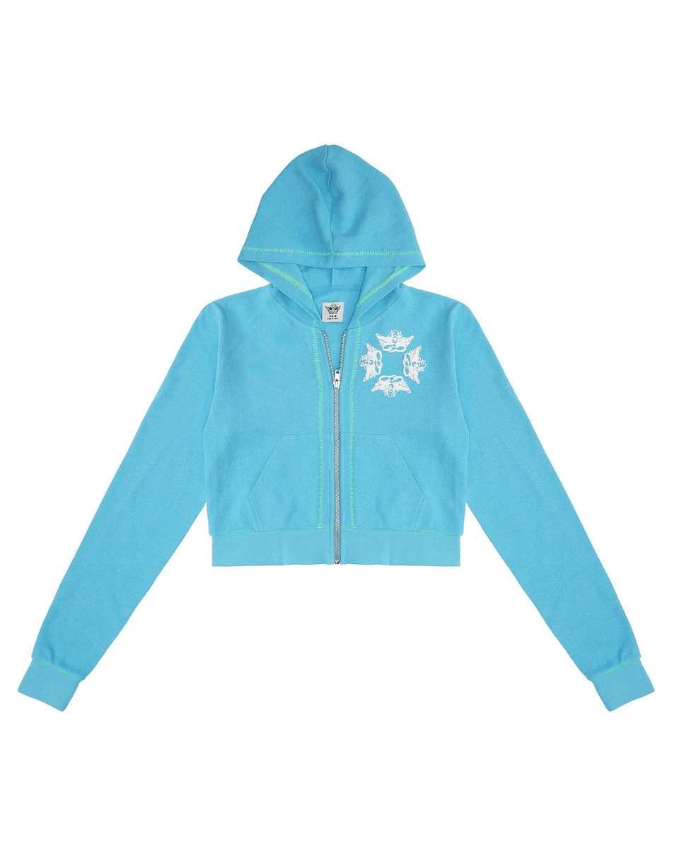 Washed Up Zip Up Hoodie - SPLASH