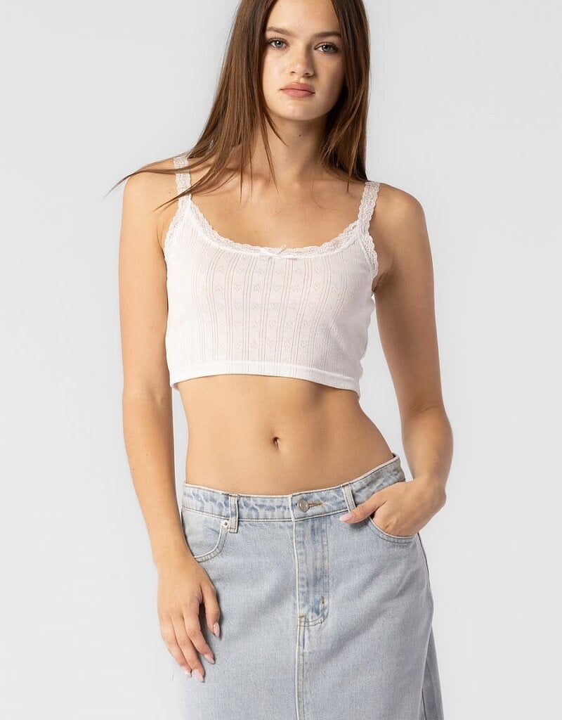 Cropped Pointelle Cami