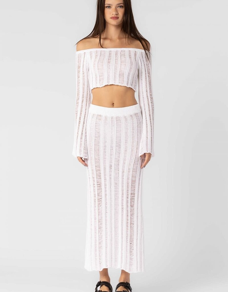 Cruel Summer Crop Top Midi Skirt Set