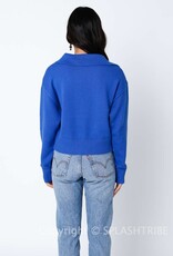 Roxy V Neck Collar Sweater
