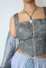 James Hook and Eye Corset Crop Top