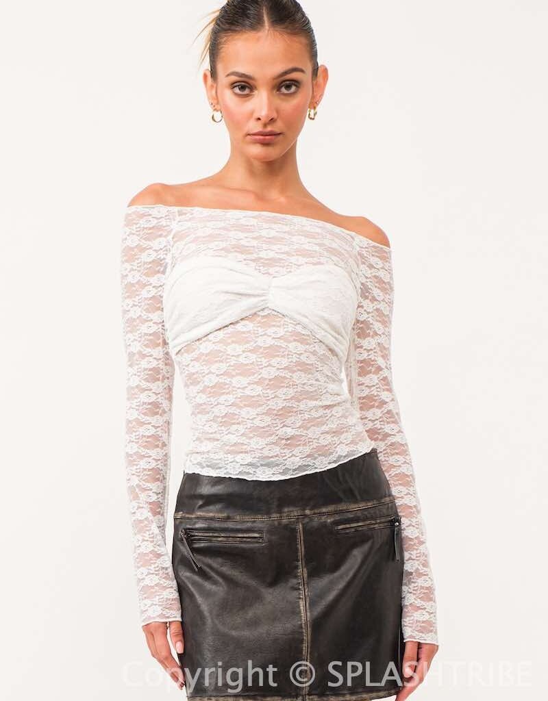 Distressed Faux Leather Mini Skirt