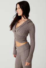 Frankies Bikinis Aimee Cable Cloud Knit Hoodie