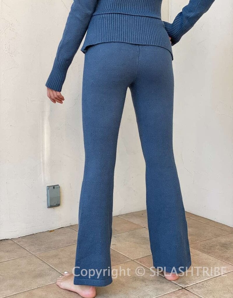 Eraka Foldover Sweater Pants - SPLASH