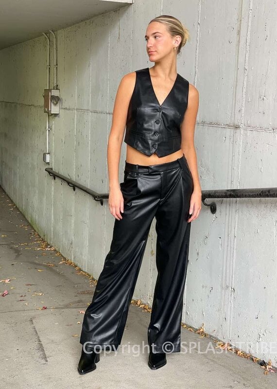 Everyday Faux Leather Trouser